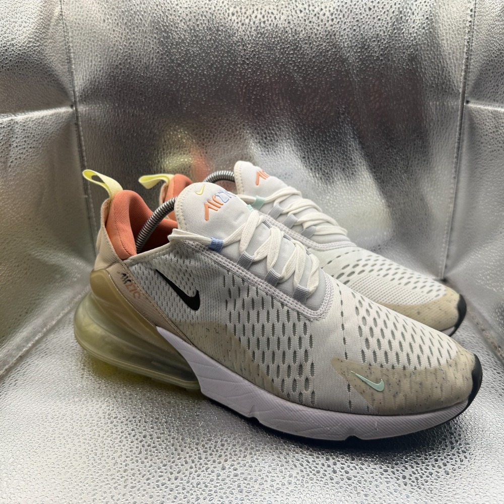 Size 10.5 Nike Air Max 270 White Sanddrift 2021 Mens Running Shoes DQ7642-100